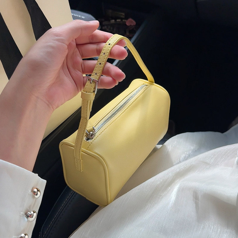 Women Bags 2026 Trends - 2026 新しい女性ライチ柄小さな枕バッグ夏のファッションボストンハンドバッグシングルショルダークロスボディバッグ小さなバッグ赤黄色