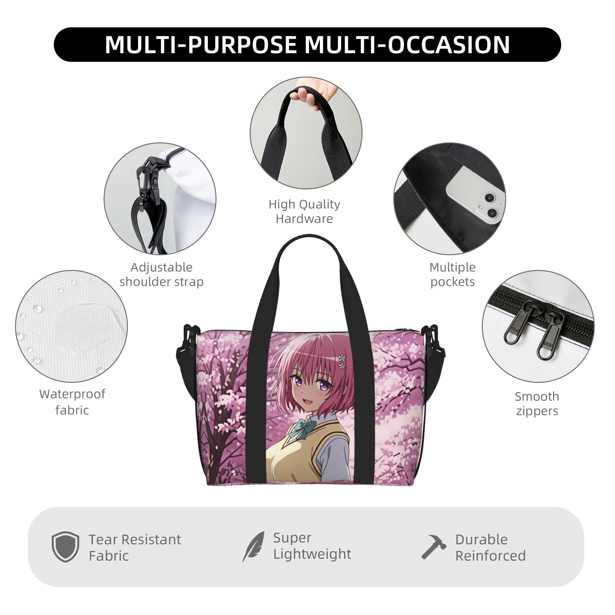カスタムデザインの「Momo Belia Deviluke  - Women Bags Ru のレビューと価格