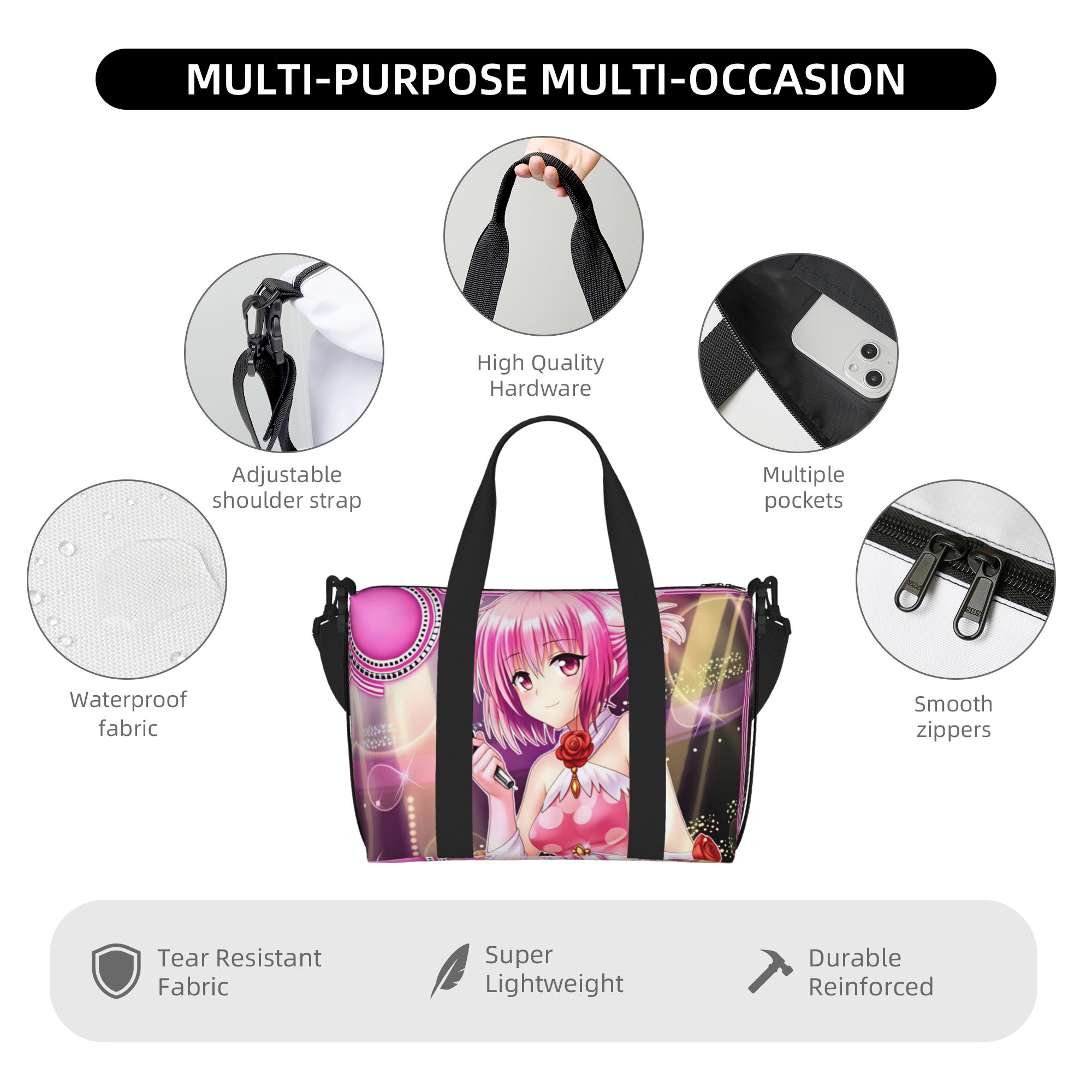 カスタムデザインの「Momo Belia Deviluke  - Women Bags Ru のレビューと価格
